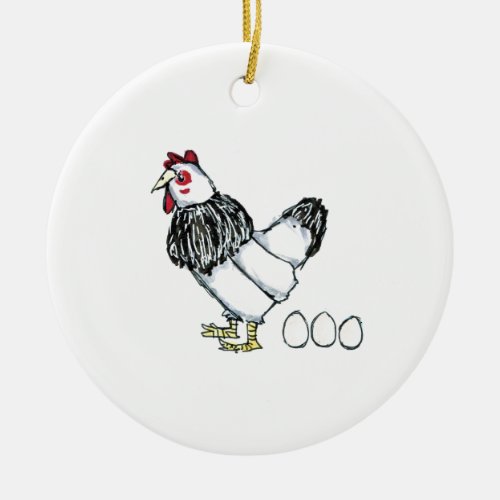 12 Days of Christmas Ornament  _ Three French Hens