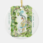 12 Days Of Christmas  Partridge Ceramic Ornament at Zazzle