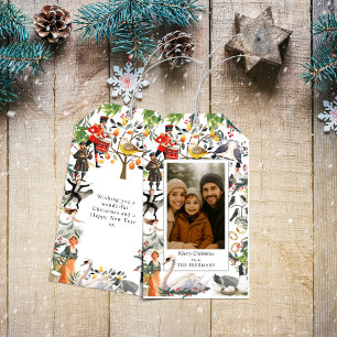 12 Days of Christmas Photo Gift Tags