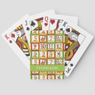 12 Days of Christmas Poker Cards