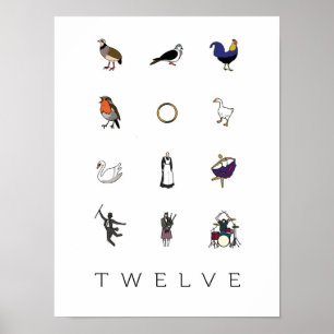 12 Days of Christmas Poster