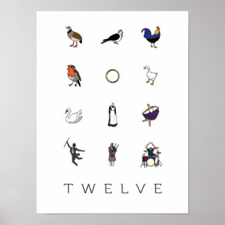 12 Days of Christmas Poster