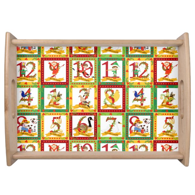 12 Days of Christmas Serving Tray (Front)