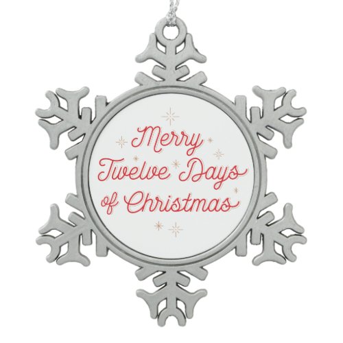 12 Days OF CHRISTMAS / Snowflake Ornament