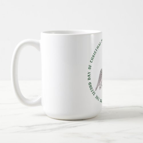 12 Days of Christmas Two Turtle Doves Coffee Mug