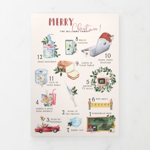 12 Days of Covid  Multi Photo Tri_Fold Holiday