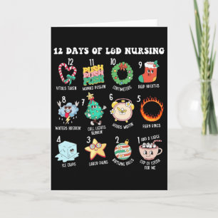 12 Days Of Landd Unit Nursing Labor And Delivery N Card