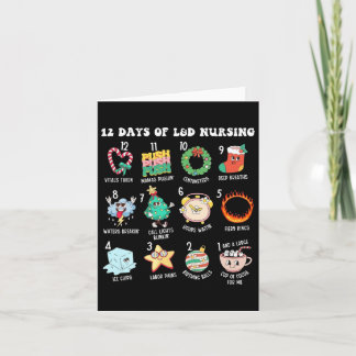 12 Days Of Landd Unit Nursing Labor Delivery Nurse Card