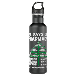 12 days of pharmacy christmas pharmacy pharmacy ch stainless steel water bottle