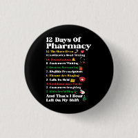 12 Days of Pharmacy Funny Christmas Pharmacist Tec