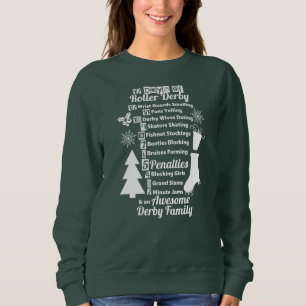12 Days of Roller Derby Christmas, Roller Skating Sweatshirt