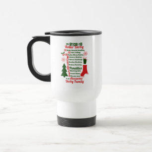 12 Days of Roller Derby Christmas, Roller Skating Travel Mug