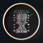 12 Days of Teaching Math Teacher Christmas Gifts Clock<br><div class="desc">12 Days of Teaching Math Teacher Christmas Gifts</div>