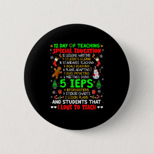 12 Days Of Teaching Special Education Ieps Sped Te Button