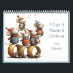 12 Days of Whimsical Christmas  Calendar<br><div class="desc">A fun,  whimsical calendar featuring the 12 Days of Christmas. Whether you love or hate the song,  you'll enjoy these quirky images all year long. AI assisted graphics purchased with commercial use. Artwork: RedHeronLighthouse</div>
