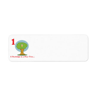 12 days partridge in a pear tree label