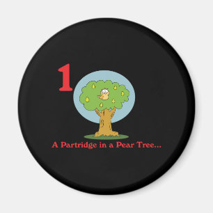 12 days partridge in a pear tree magnet