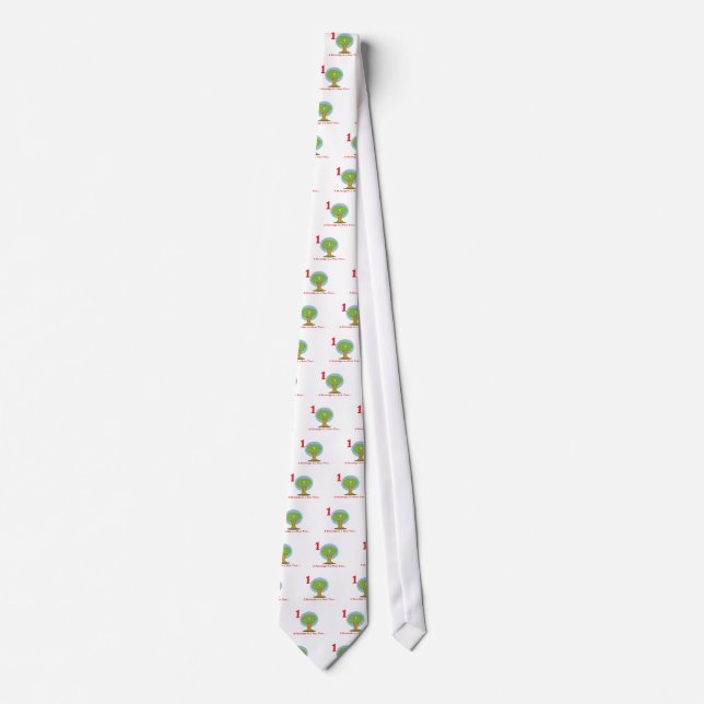 12 days partridge in a pear tree neck tie (Front)