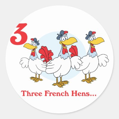 3 french hens t shirt