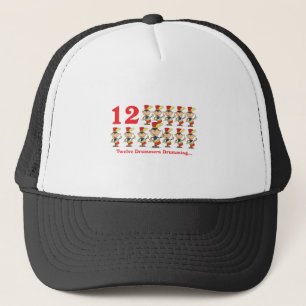 12 days twelve drummers drumming trucker hat