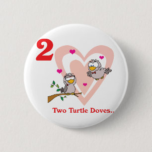 12 days two turtle doves button