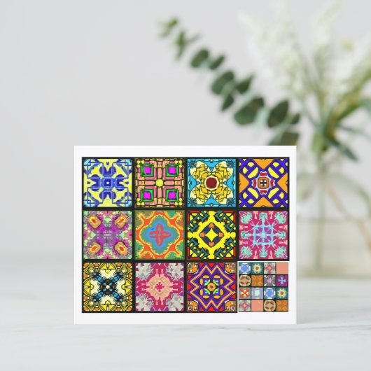 12 Different Tea Bag Tiles - Origami Folding (Standing Front)