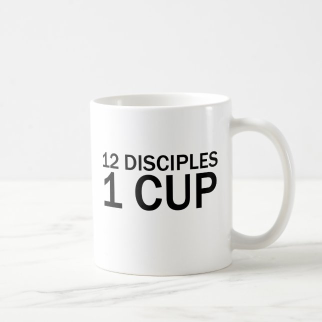12 DISCIPLES, 1 CUP Funny Last Supper T-Shirt (Right)