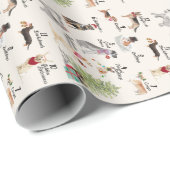 12 Dogs of Christmas in Holiday Attire Wrapping Paper (Roll Corner)