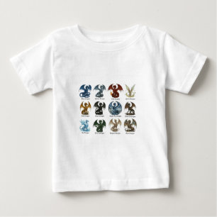 12 Dragons - dnd inspired Baby T-Shirt