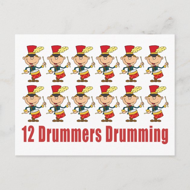 12 trommeslagere trommer postkort | Zazzle12 trommeslagere trommer postkort | Zazzle  