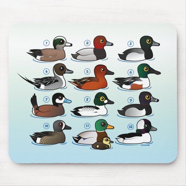 12 Ducks Mouse Pad (Front)