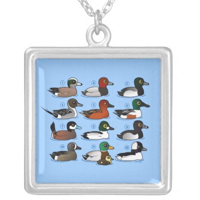 12 Ducks Silver Plated Necklace