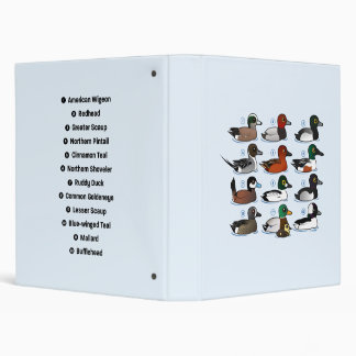 12 Ducks with Key 3 Ring Binder