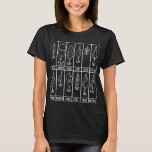 12 Fishing Apostles Lures and Baites How Jesus fis T-Shirt