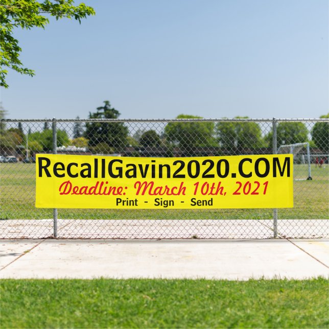 12 foot Print, Sign, Send Banner (Insitu)