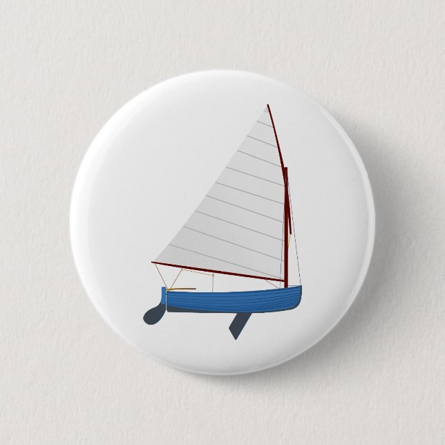 12 Foot Sailing Dinghy Button (Front)