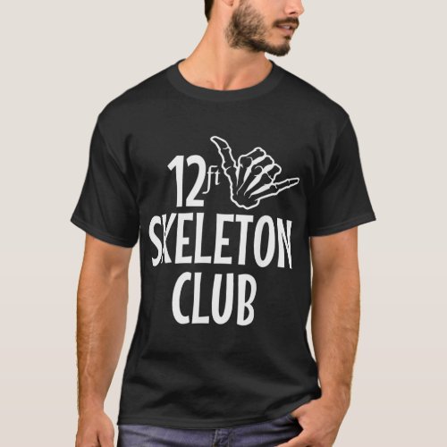 12 ft Skeleton Club Giant Skelly Halloween Inferno T_Shirt