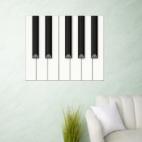 12 Giant Piano Keys 36" Tall Tilable Keyboard