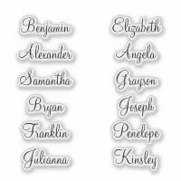 Stylish Name Sticker, Zazzle