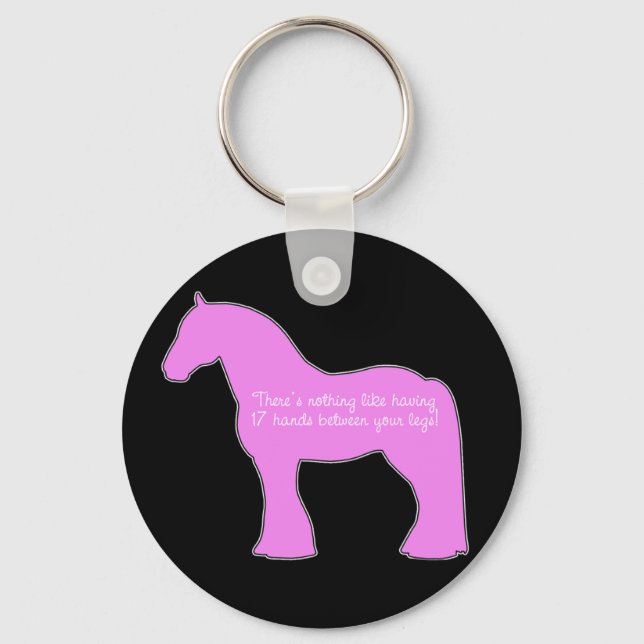 12 Hands Draft Horse Keychain (Front)