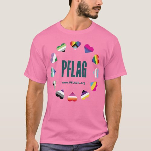 12 Hearts Circle PFLAG T_Shirt for light bckgrnd 2