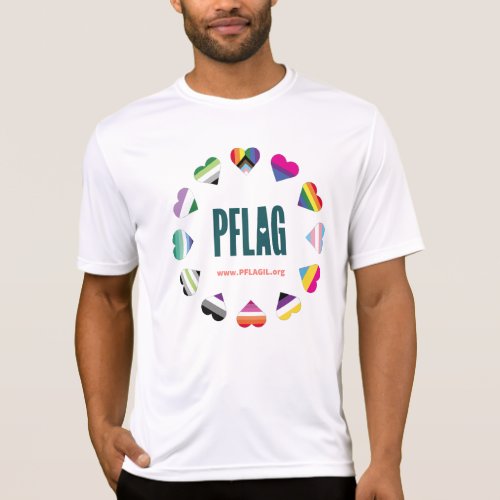 12 Hearts Circle PFLAG T_Shirt Sport_Tek
