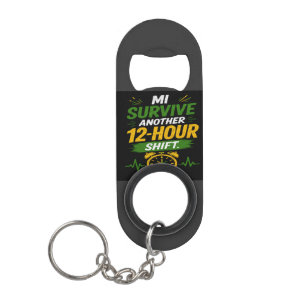 12 hour shift Custom Jamaican CNA/Nurse Keychain Bottle Opener