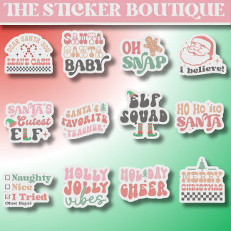 12 In One Playful Christmas Pack – Festive Designs Sticker