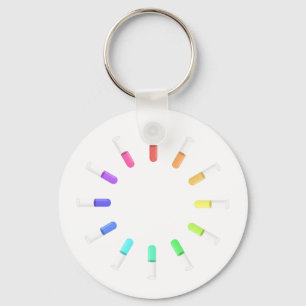 12 liquids keychain