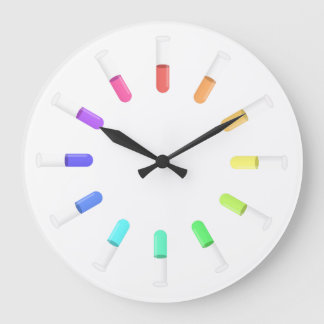 12 liquids large clock