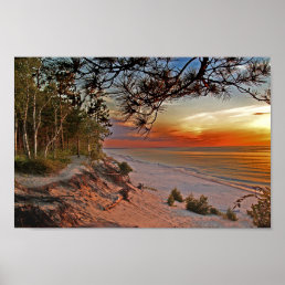 12 Mile Beach at Sunset Poster