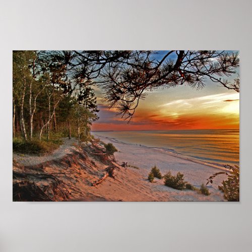 12 Mile Beach at Sunset Poster