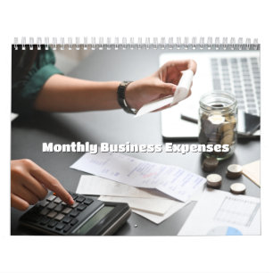 12 Month 2026 Calendar Business Expense Sheets