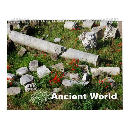 12 month Ancient world Photo Calendar
